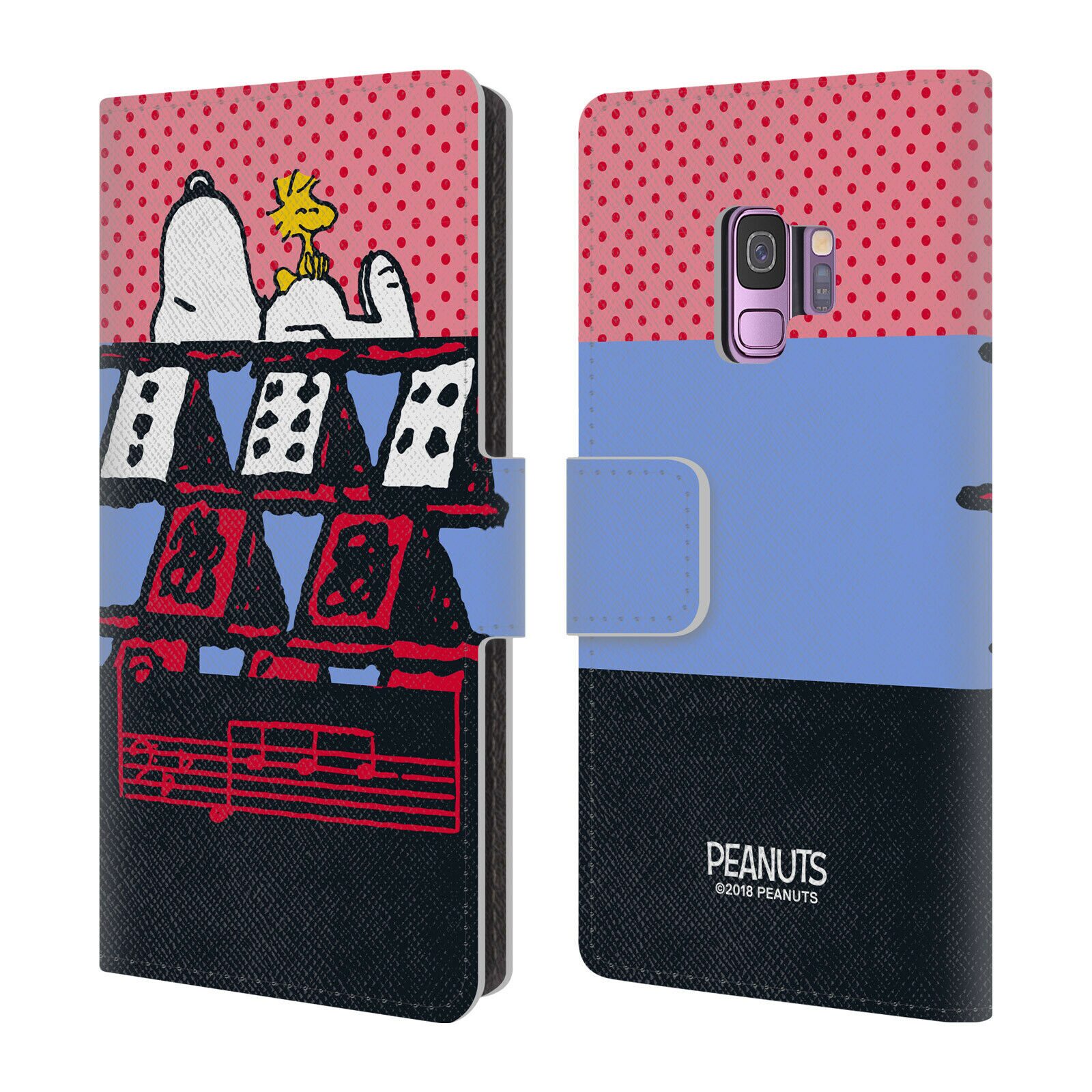 

OFFICIAL PEANUTS HALFS AND LAUGHS LEATHER BOOK WALLET CASE FOR SAMSUNG PHONES 1