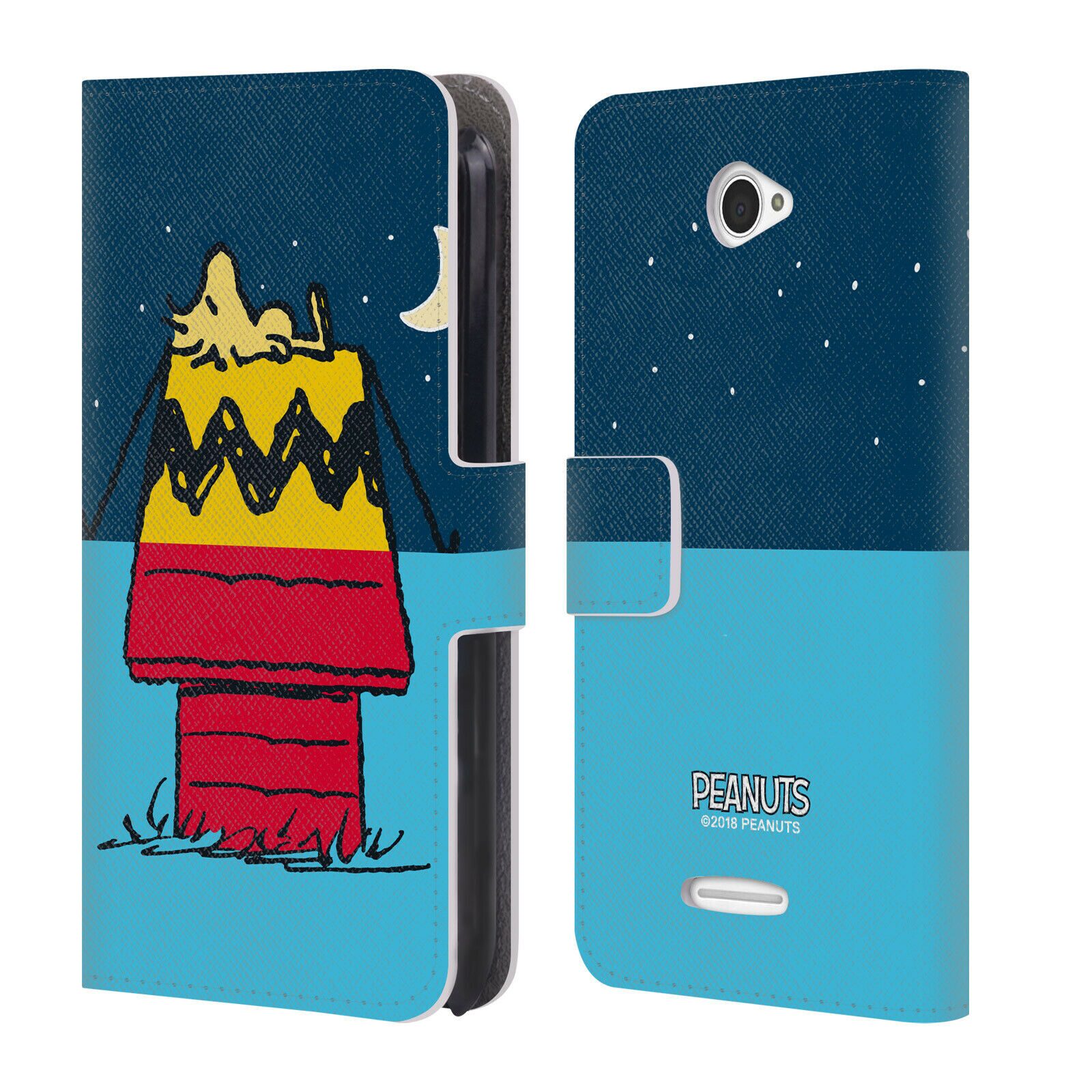 

OFFICIAL PEANUTS HALFS AND LAUGHS LEATHER BOOK WALLET CASE FOR SONY PHONES 2