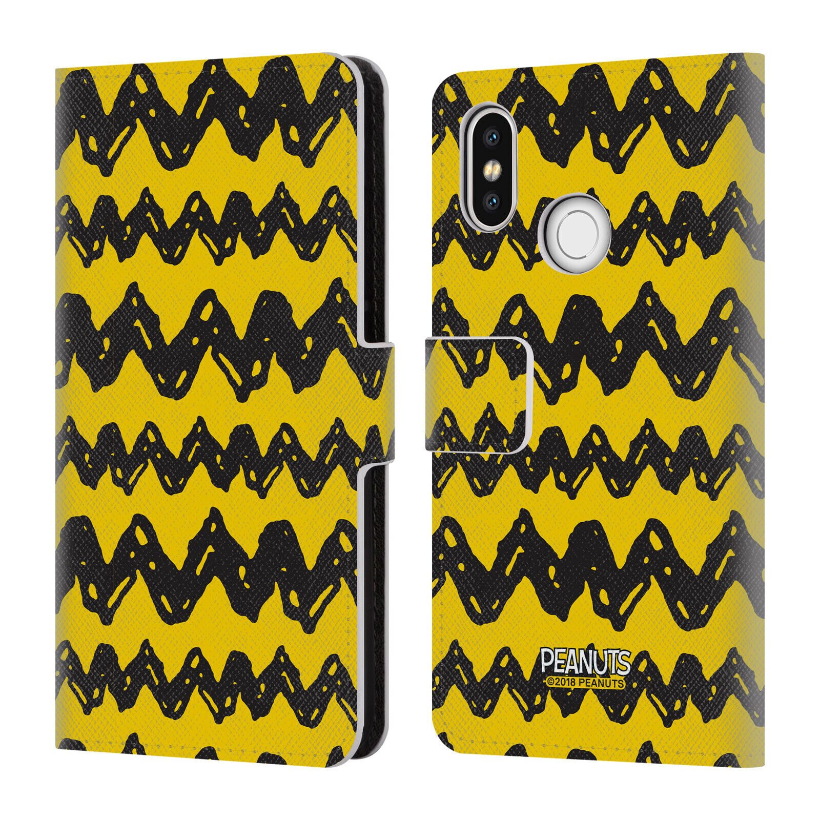 

OFFICIAL PEANUTS CHARLIE BROWN LEATHER BOOK WALLET CASE COVER FOR XIAOMI PHONES