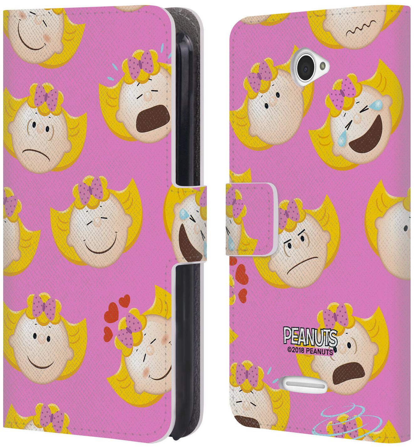 

OFFICIAL PEANUTS CHARACTER PATTERNS LEATHER BOOK WALLET CASE FOR SONY PHONES 2