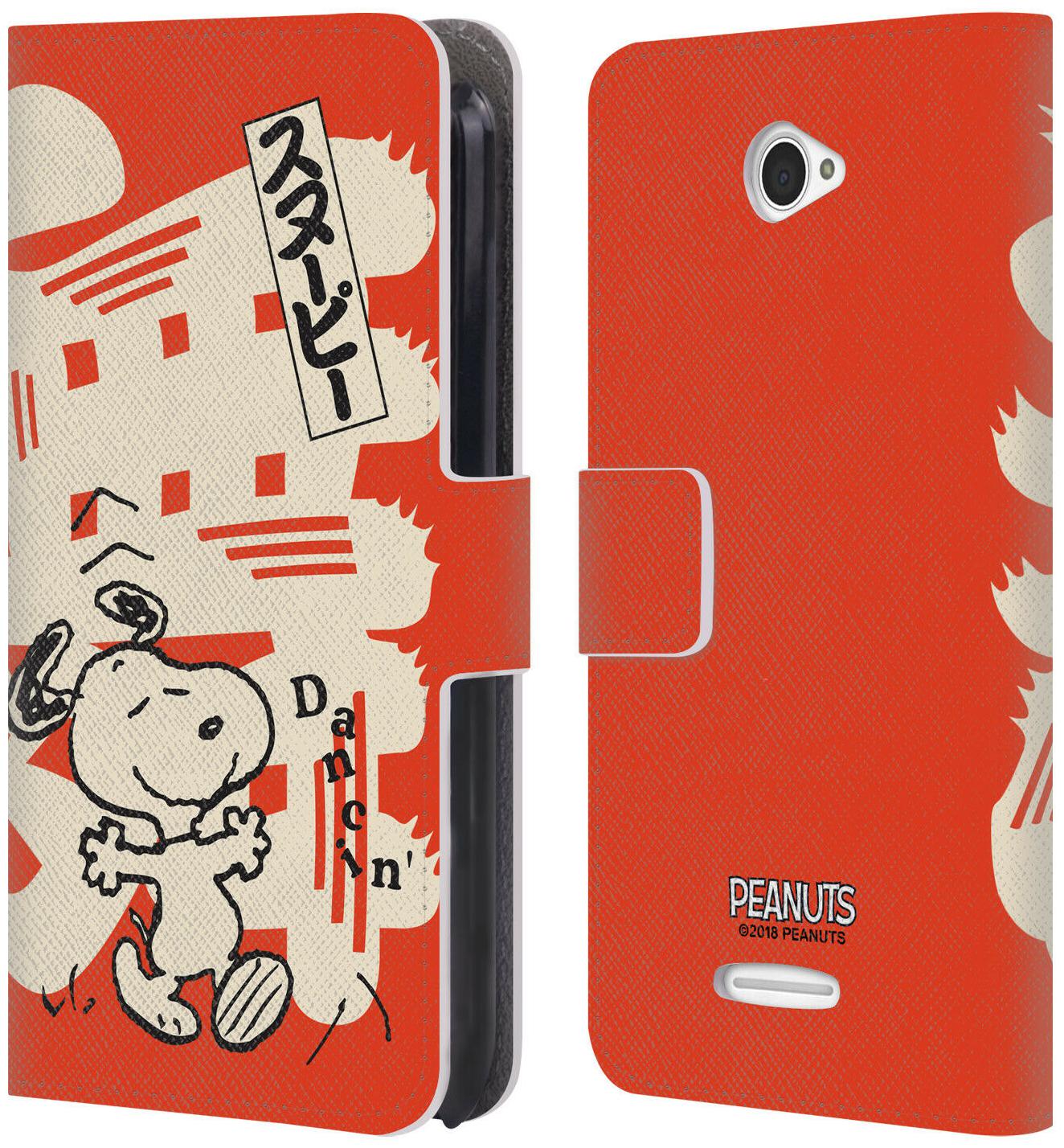 

OFFICIAL PEANUTS ORIENTAL SNOOPY LEATHER BOOK WALLET CASE FOR SONY PHONES 2