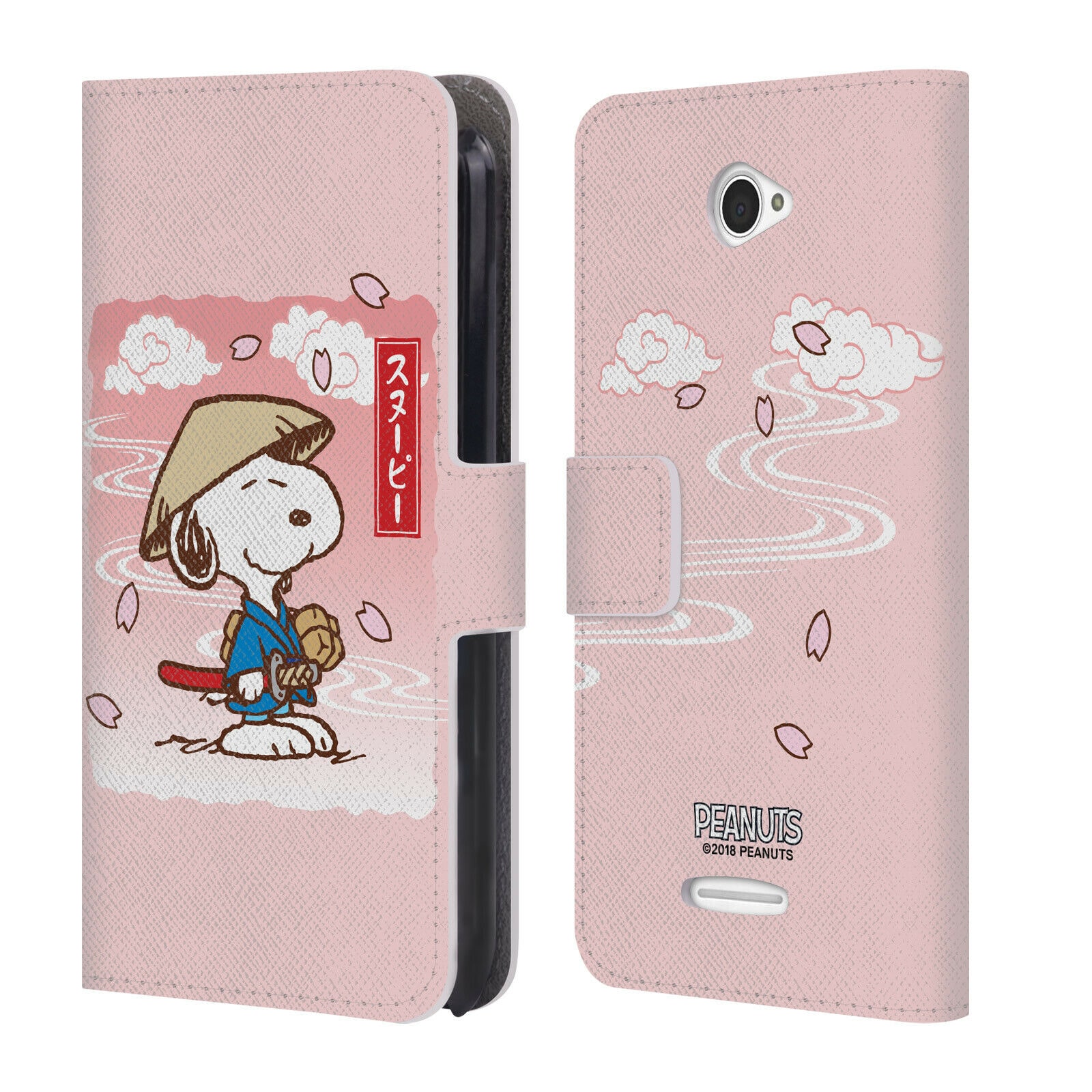 

OFFICIAL PEANUTS ORIENTAL SNOOPY LEATHER BOOK WALLET CASE FOR SONY PHONES 2