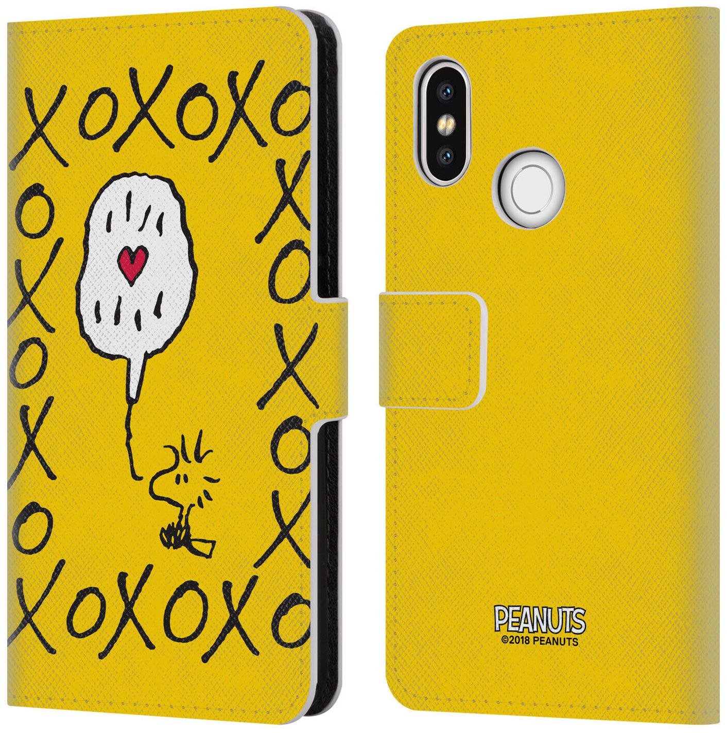 

OFFICIAL PEANUTS SEALED WITH A KISS LEATHER BOOK WALLET CASE FOR XIAOMI PHONES