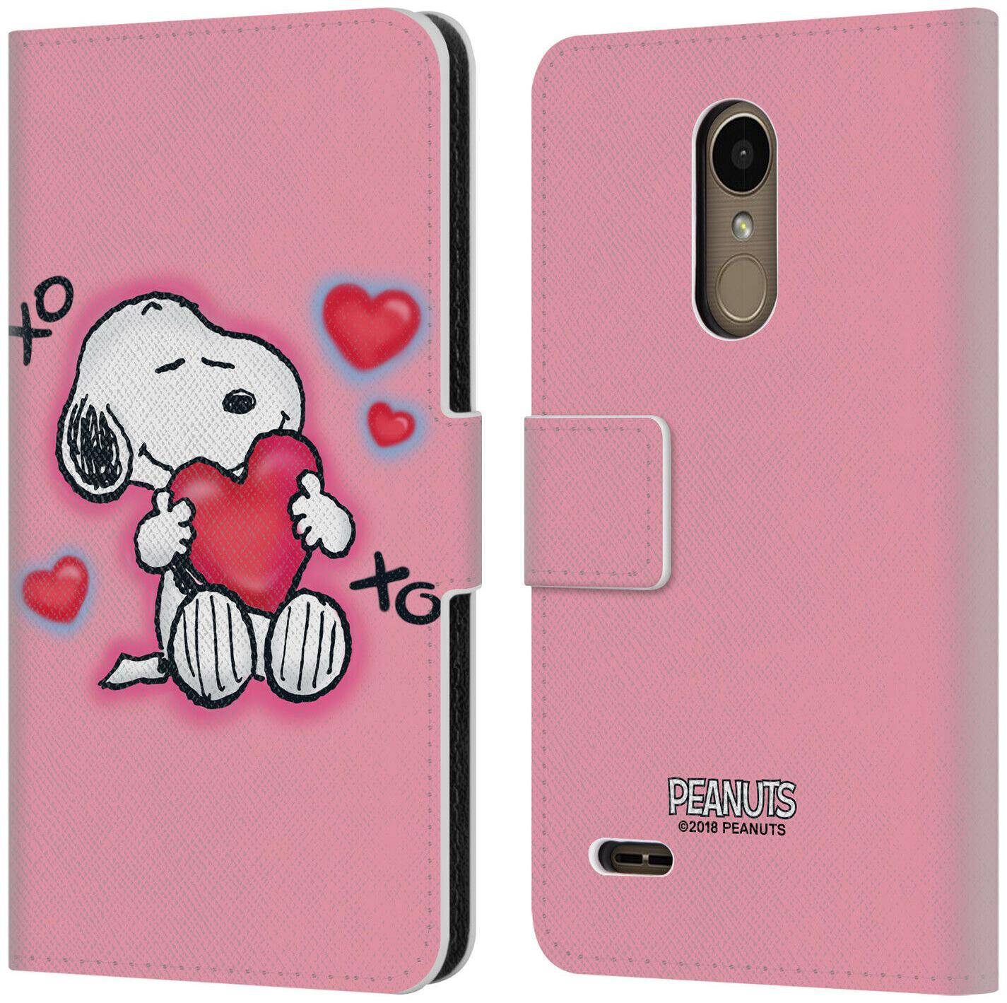 

OFFICIAL PEANUTS SNOOPY BOARDWALK AIRBRUSH LEATHER BOOK CASE FOR LG PHONES 1
