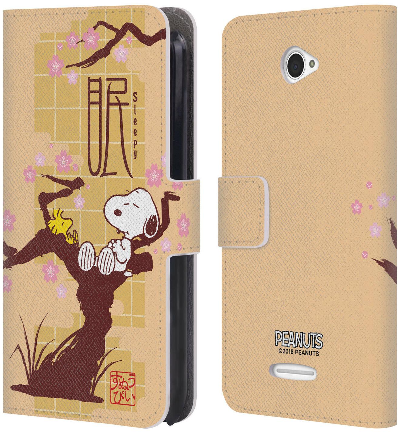 

OFFICIAL PEANUTS ORIENTAL SNOOPY LEATHER BOOK WALLET CASE FOR SONY PHONES 2