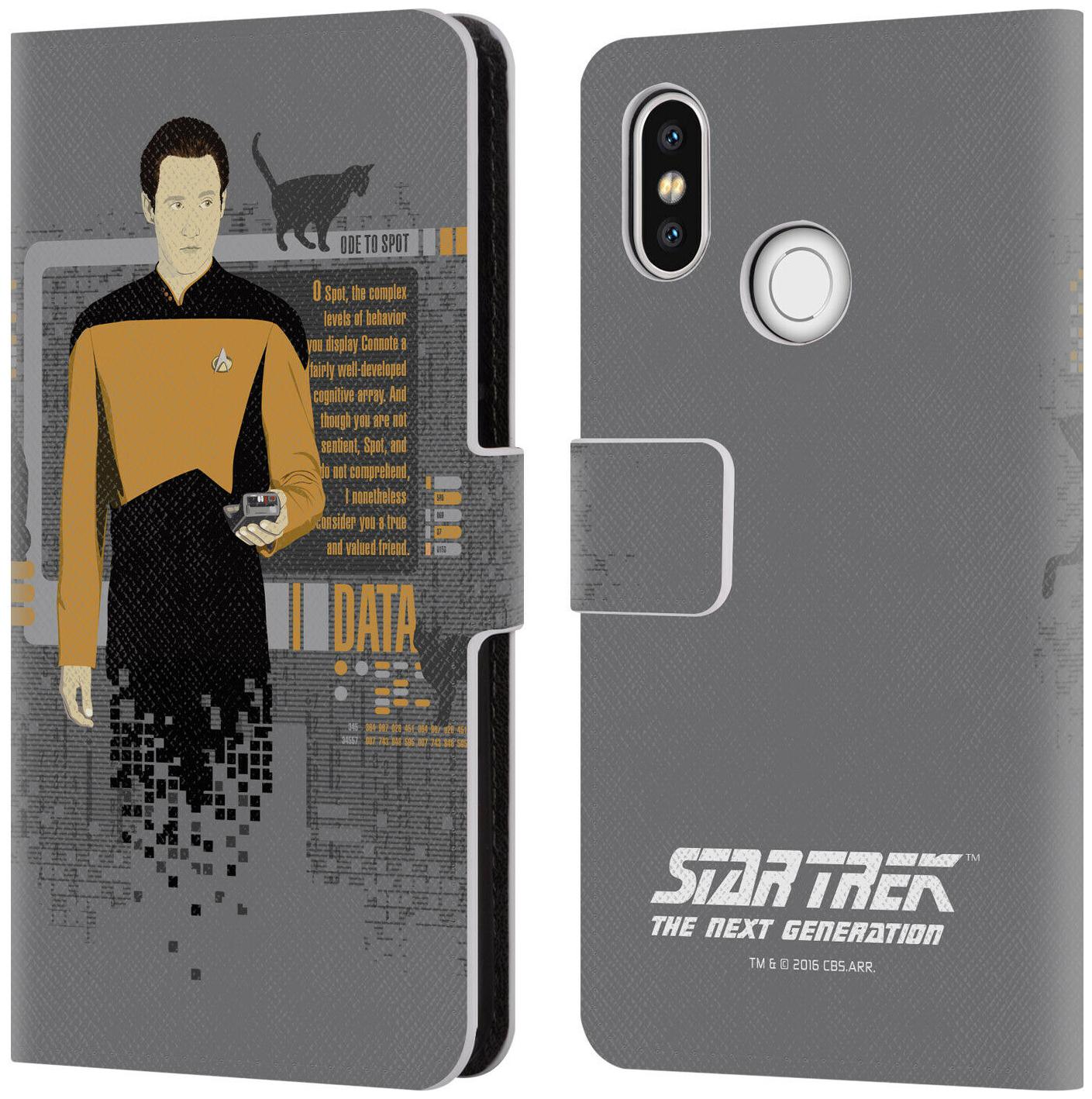

OFFICIAL STAR TREK ICONIC CHARACTERS TNG LEATHER BOOK CASE FOR XIAOMI PHONES
