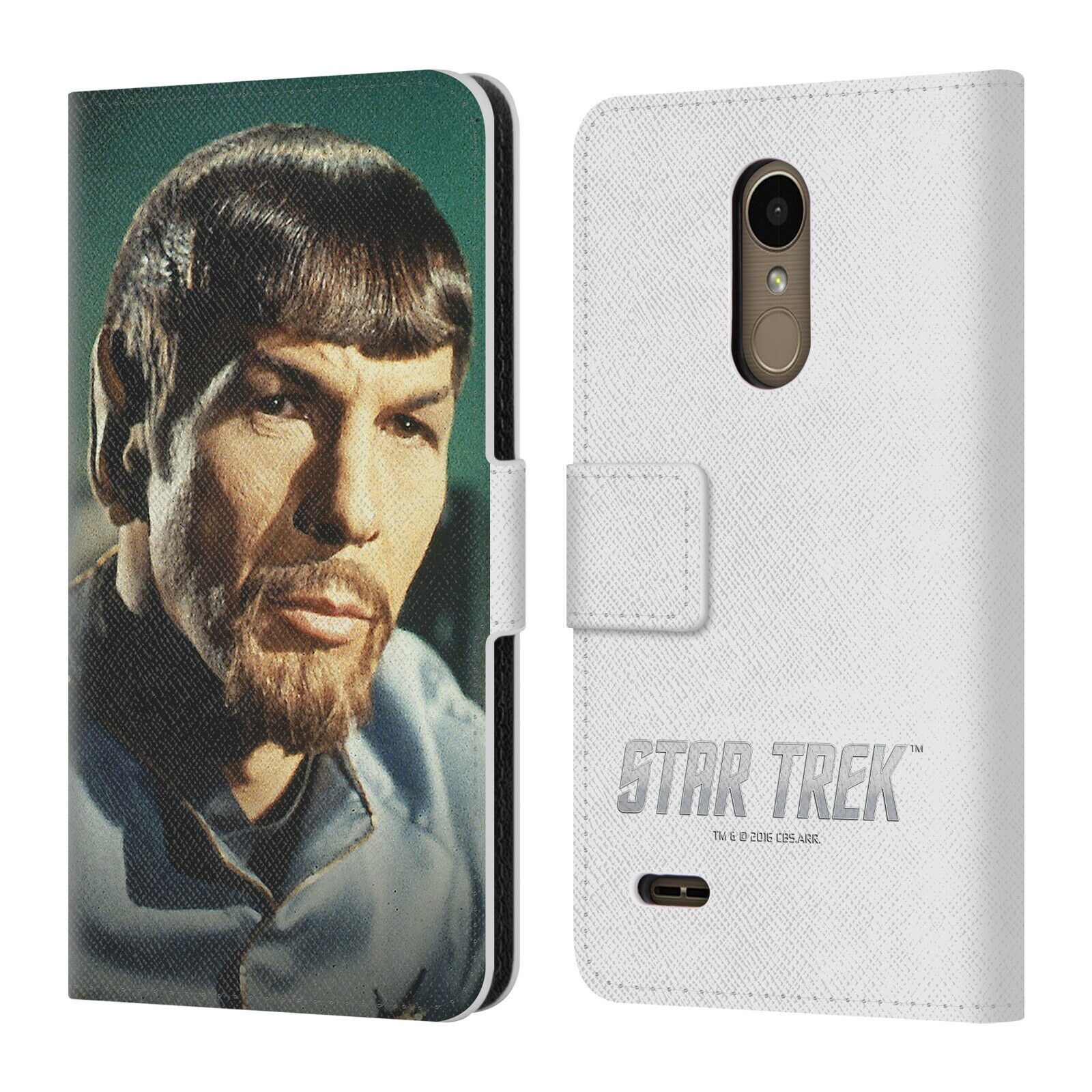 

OFFICIAL STAR TREK SPOCK LEATHER BOOK WALLET CASE FOR LG PHONES 1