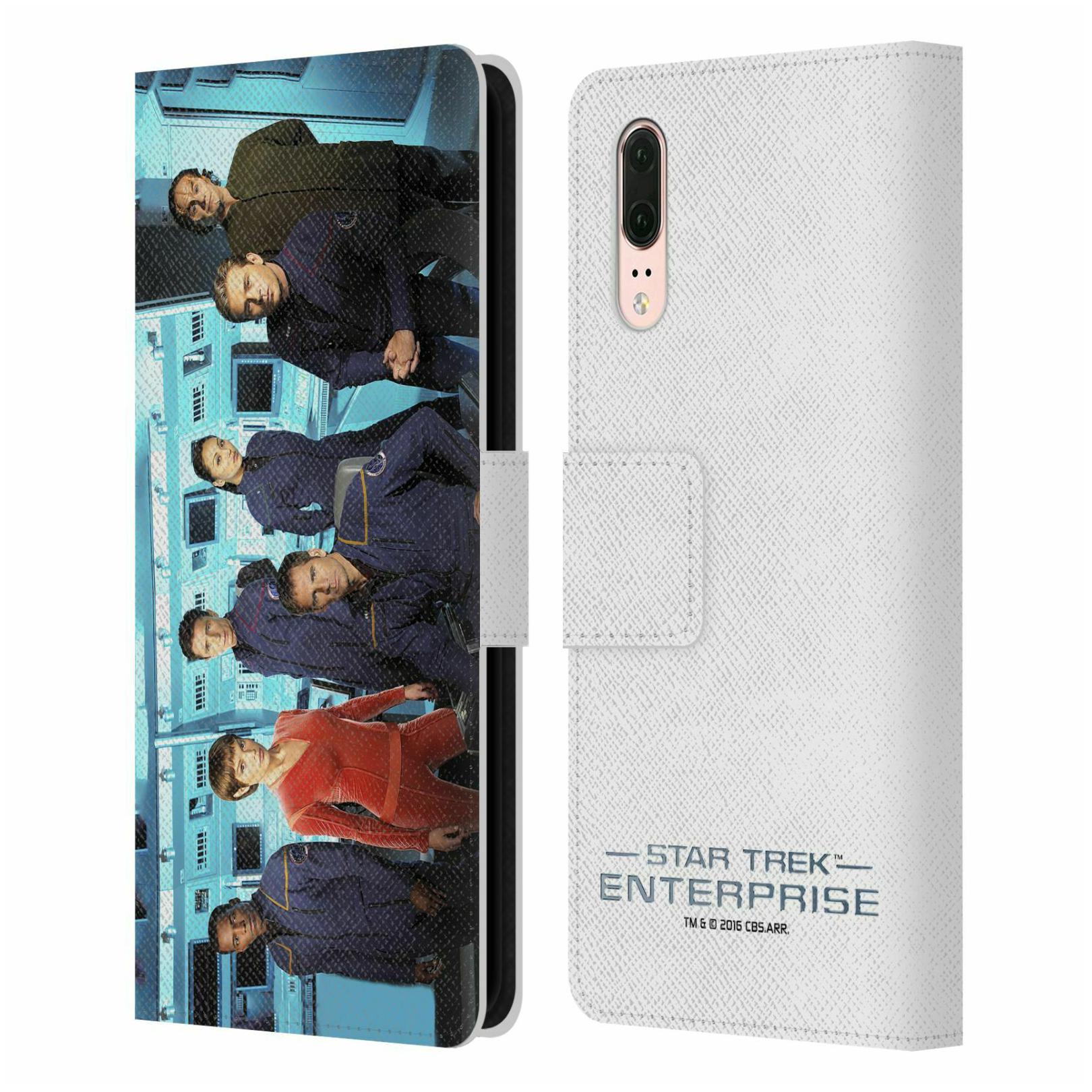 

OFFICIAL STAR TREK ICONIC CHARACTERS ENT LEATHER BOOK CASE FOR HUAWEI PHONES