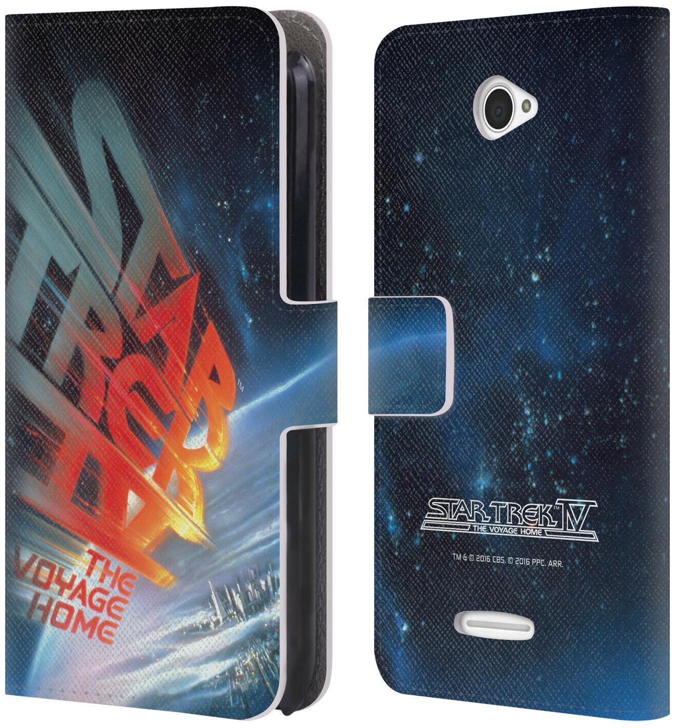 

OFFICIAL STAR TREK MOVIE POSTERS TOS LEATHER BOOK CASE FOR SONY PHONES 2