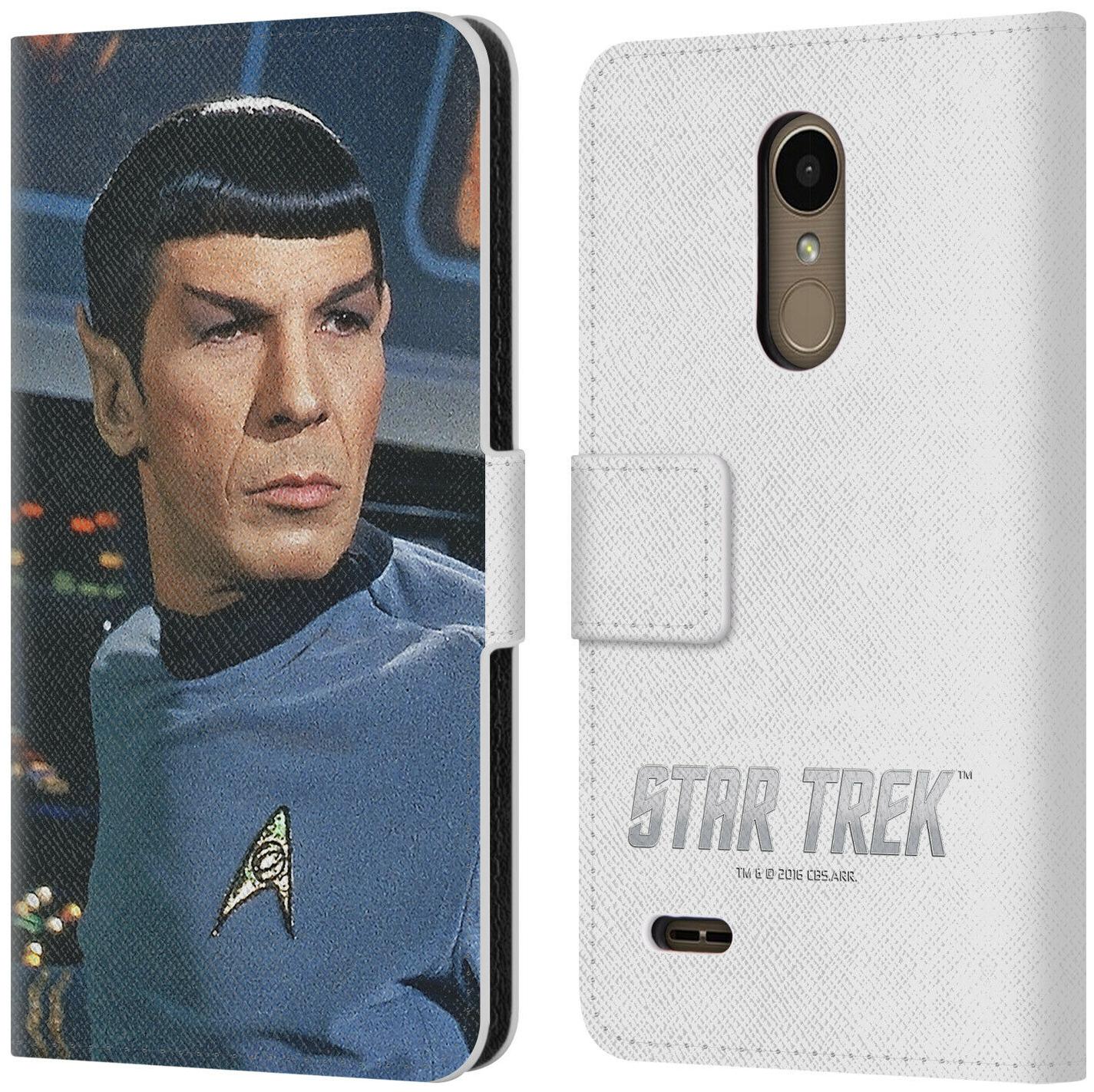 

OFFICIAL STAR TREK SPOCK LEATHER BOOK WALLET CASE FOR LG PHONES 1