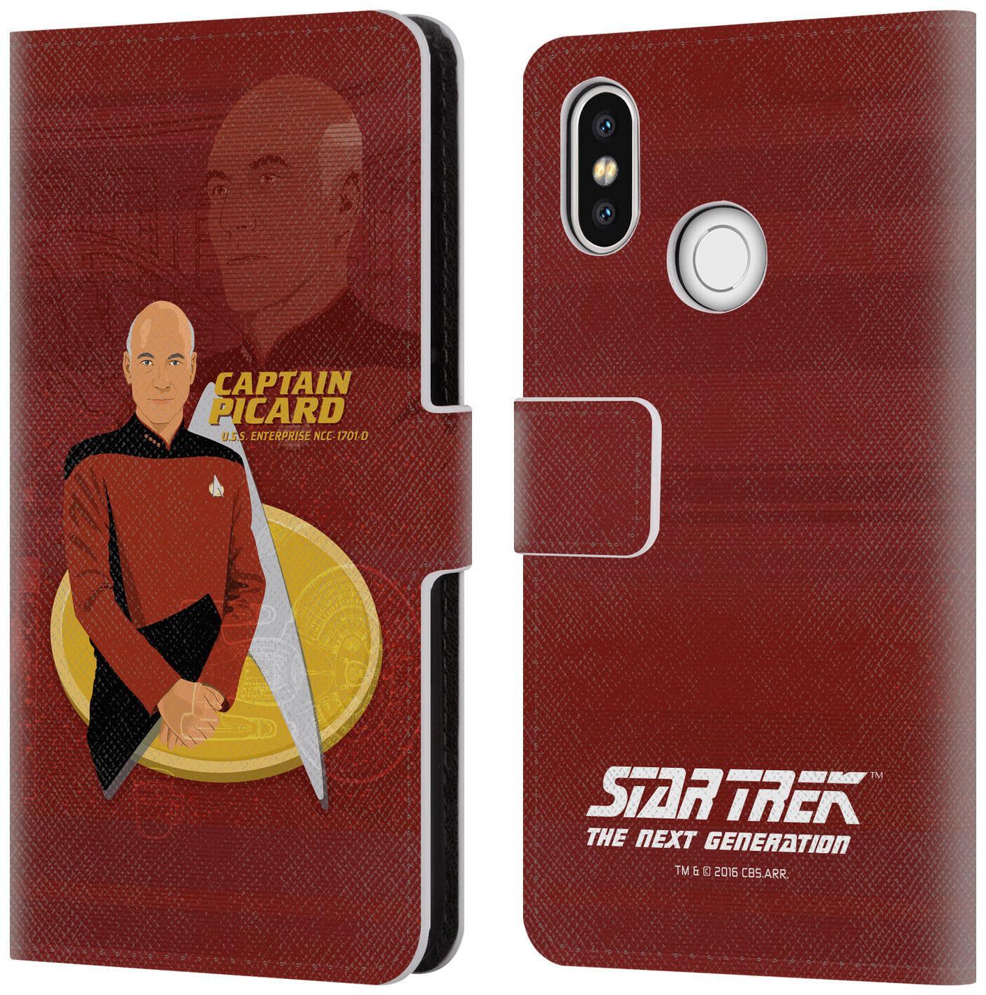 

OFFICIAL STAR TREK ICONIC CHARACTERS TNG LEATHER BOOK CASE FOR XIAOMI PHONES