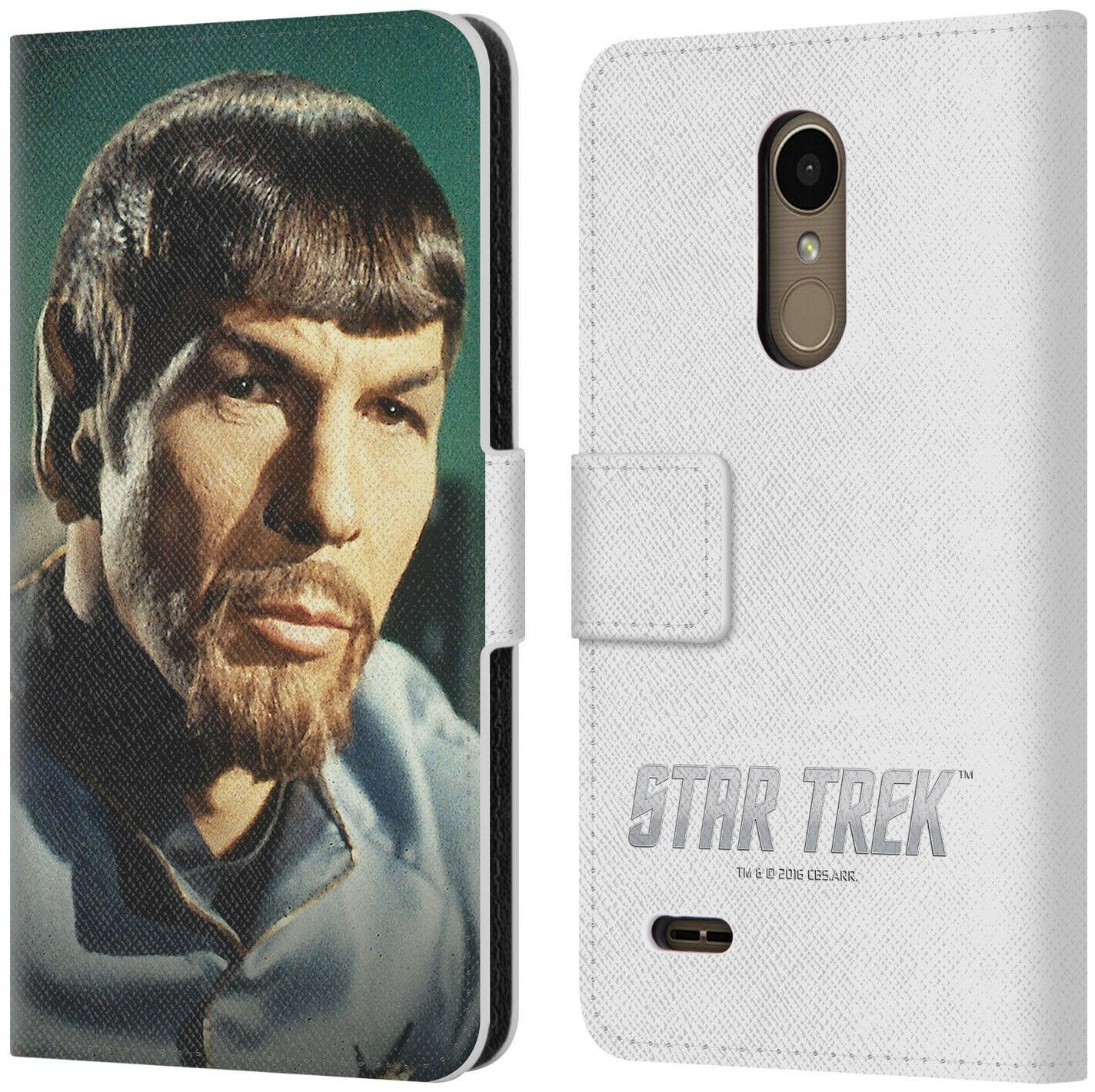

OFFICIAL STAR TREK SPOCK LEATHER BOOK WALLET CASE FOR LG PHONES 1