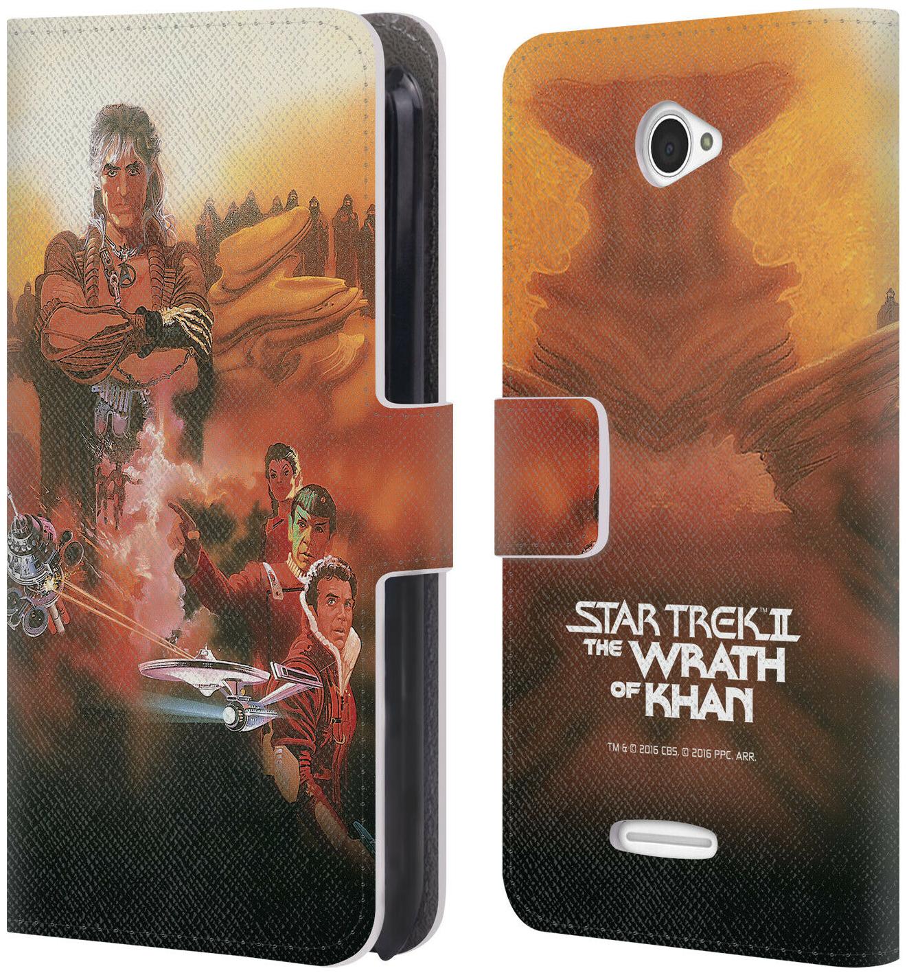 

OFFICIAL STAR TREK MOVIE POSTERS TOS LEATHER BOOK CASE FOR SONY PHONES 2