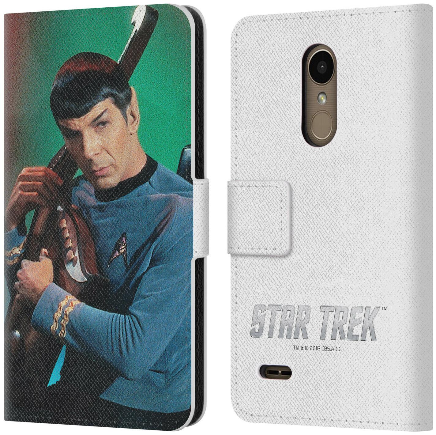 

OFFICIAL STAR TREK SPOCK LEATHER BOOK WALLET CASE FOR LG PHONES 1