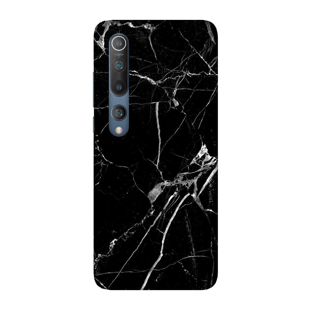 

OnHigh Designer Printed Hard Back Cover Case For Xioami Mi 10 5G Crack Black Marble