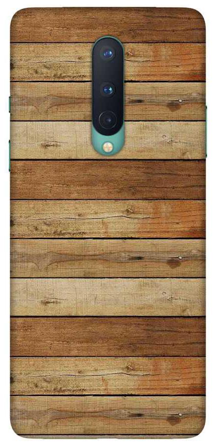 

OnHigh Designer Printed Hard Back Cover Case For OnePlus 8 Wooden Line Print