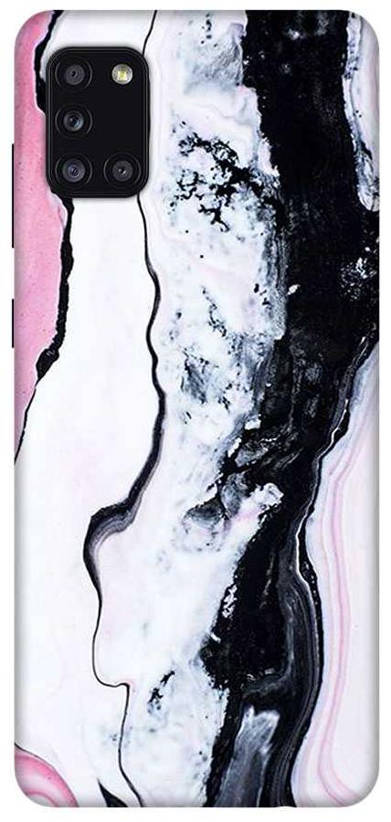 

OnHigh Designer Printed Hard Back Cover Case For Samsung A31 Right Black Marble