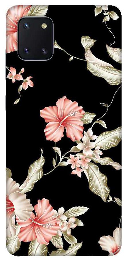 

OnHigh Designer Printed Hard Back Cover Case For Samsung Note 10 Lite Black Base on Leaves
