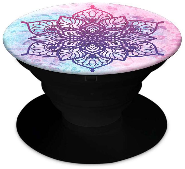

OnHigh Designer Printed Pop Socket Collapsible Grip Stand for Phones and Tablets - Rangoli Pattern