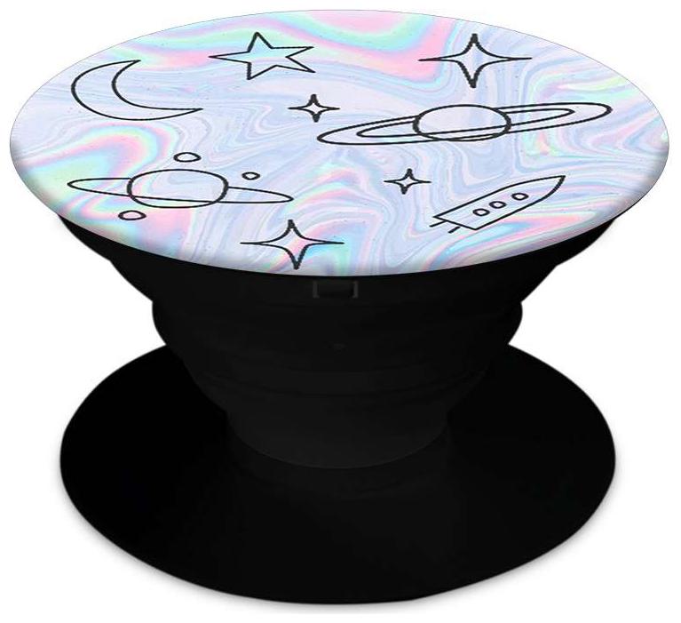 

OnHigh Designer Printed Pop Socket Collapsible Grip Stand for Phones and Tablets - Simple Space