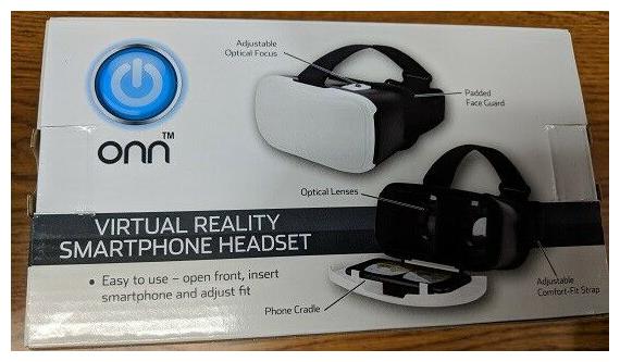 

ONN VIRTUAL REALITY SMARTPHONE HEADSET - WHITE - NEW IN BOX FREE US SHIPPING