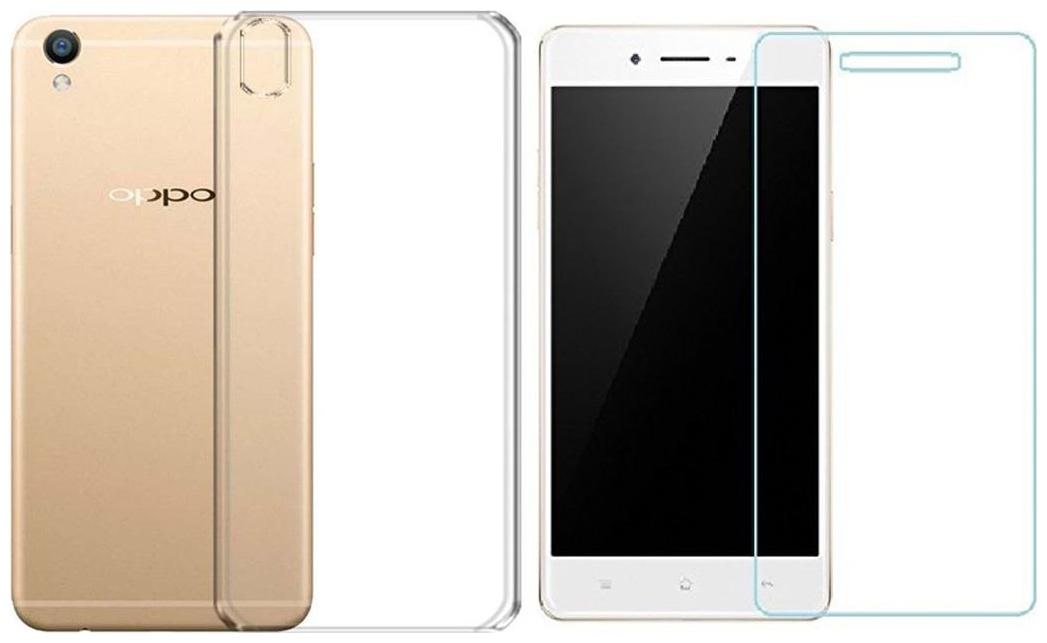 

Oppo F1s transparent back cover with tempered glass