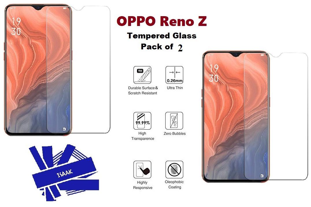

OPPO Reno Z Tempered Glass (Pack of 2)