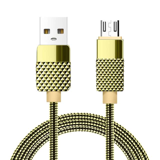 

OPTA DTC2 Pineapple design Metal Micro USB Fast Charging Data Transfer Cable (3 3 ft) Almost Unbreakable Bending Weather Resistant