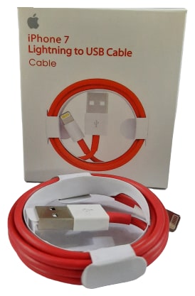 

Crystal Digital Lightning Cable Data Charging 8 Pin (Lightning) Cable ( 1 m Red )