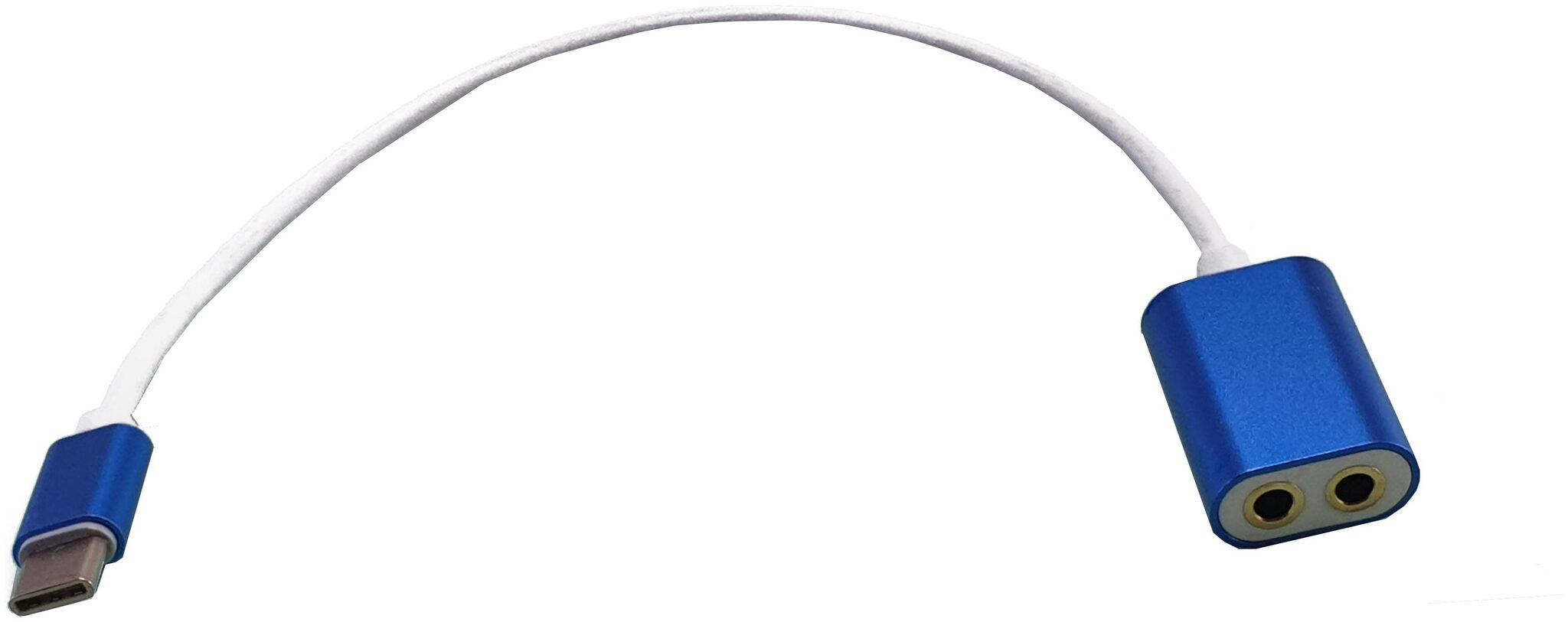 

OUTRE Headphone Splitter Type-C Cable ( 0 1 m Blue )
