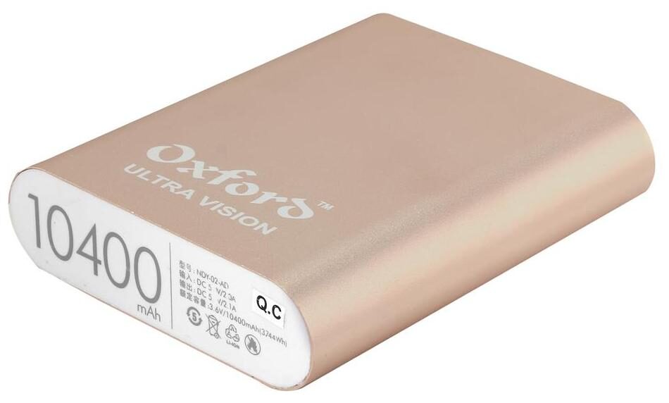 

OXFORD ULTRAVISION MERCURY 10400 mAh Power Bank - Gold