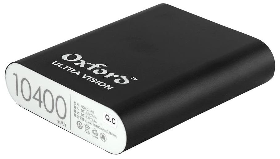 

OXFORD ULTRAVISION Mercury 10400 mAh Power Bank - Black