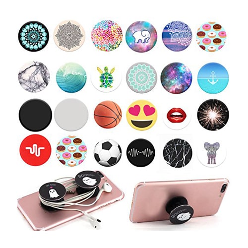 

Pack of 2 pcxs Pop Holder Phone Grip Mount and Stand Pop socket for your Mobile phone and Tablets - Assorted colors