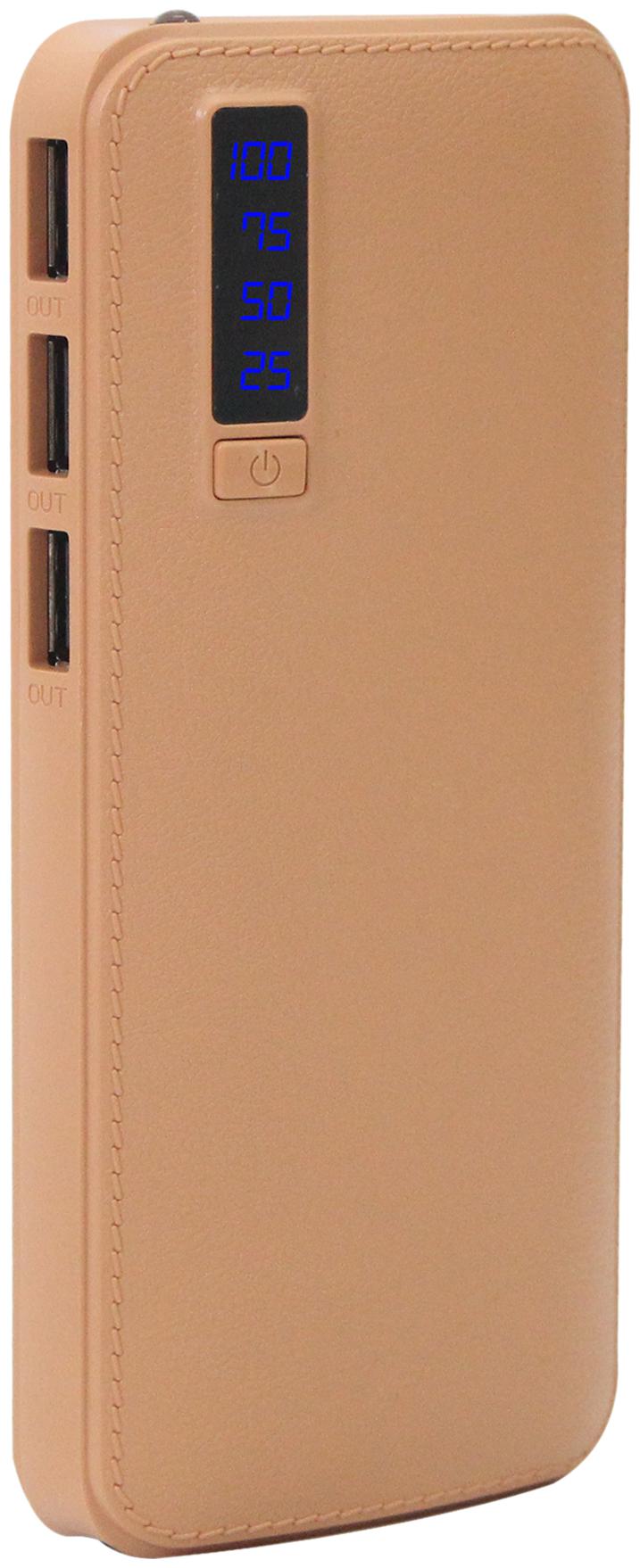 

PB-Hefty AJ Leather 25000 mAh Portable Power Bank - Brown