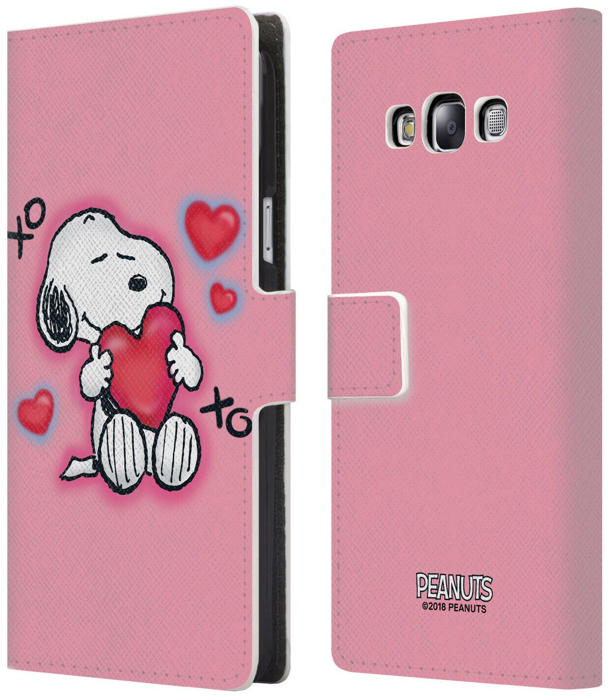 

PEANUTS SNOOPY BOARDWALK AIRBRUSH LEATHER BOOK WALLET CASE FOR SAMSUNG PHONES 3
