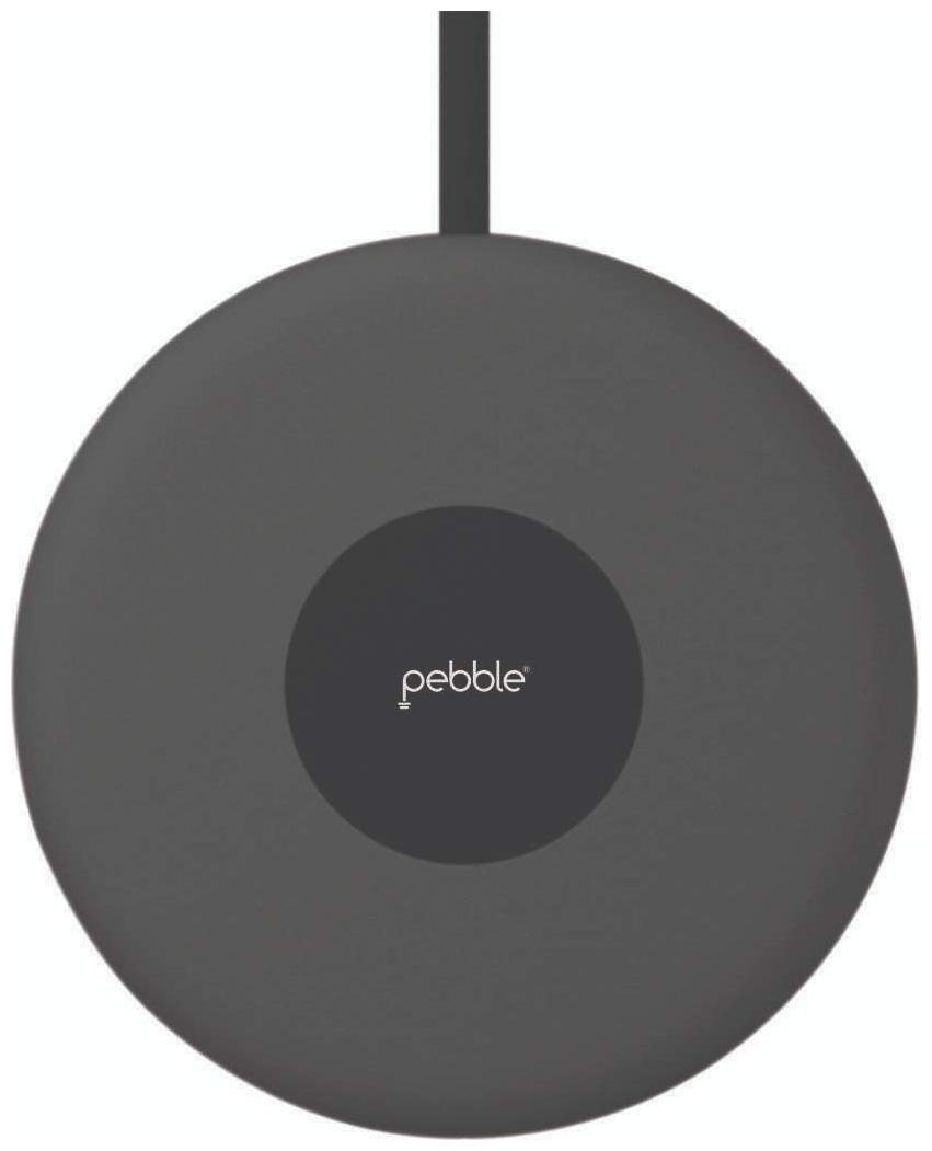 Pebble Mobile Wireless Charger Grey