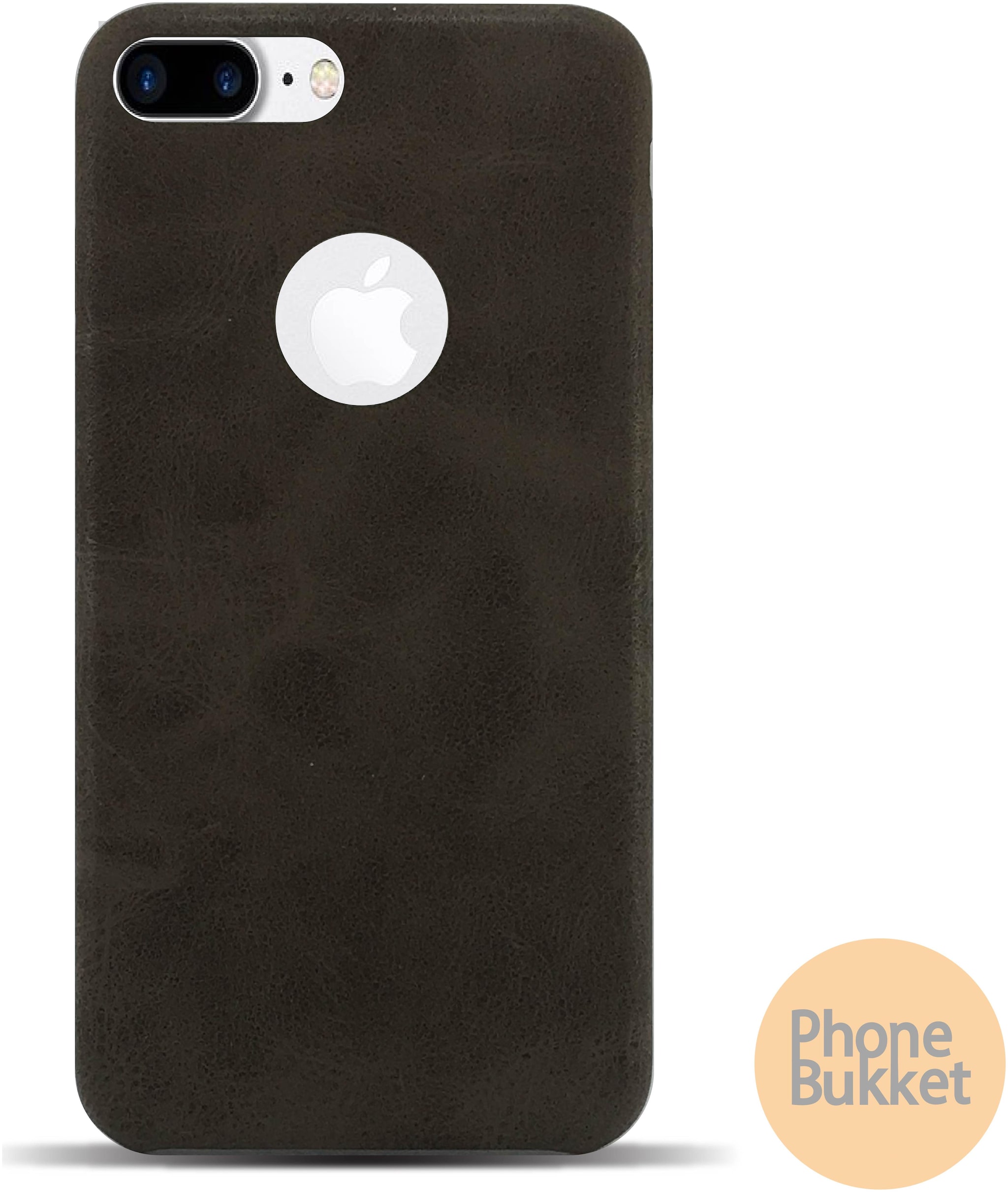 

PHONEBUKKET Synthetic Suede Back Cover For Apple iPhone 7 Plus ( Brown )