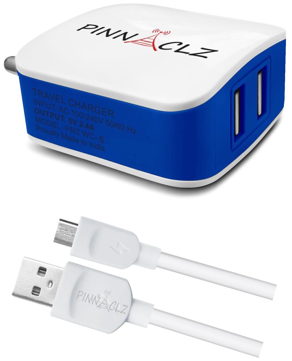 

Pinnaclz Wall Charger - 2 USB Ports
