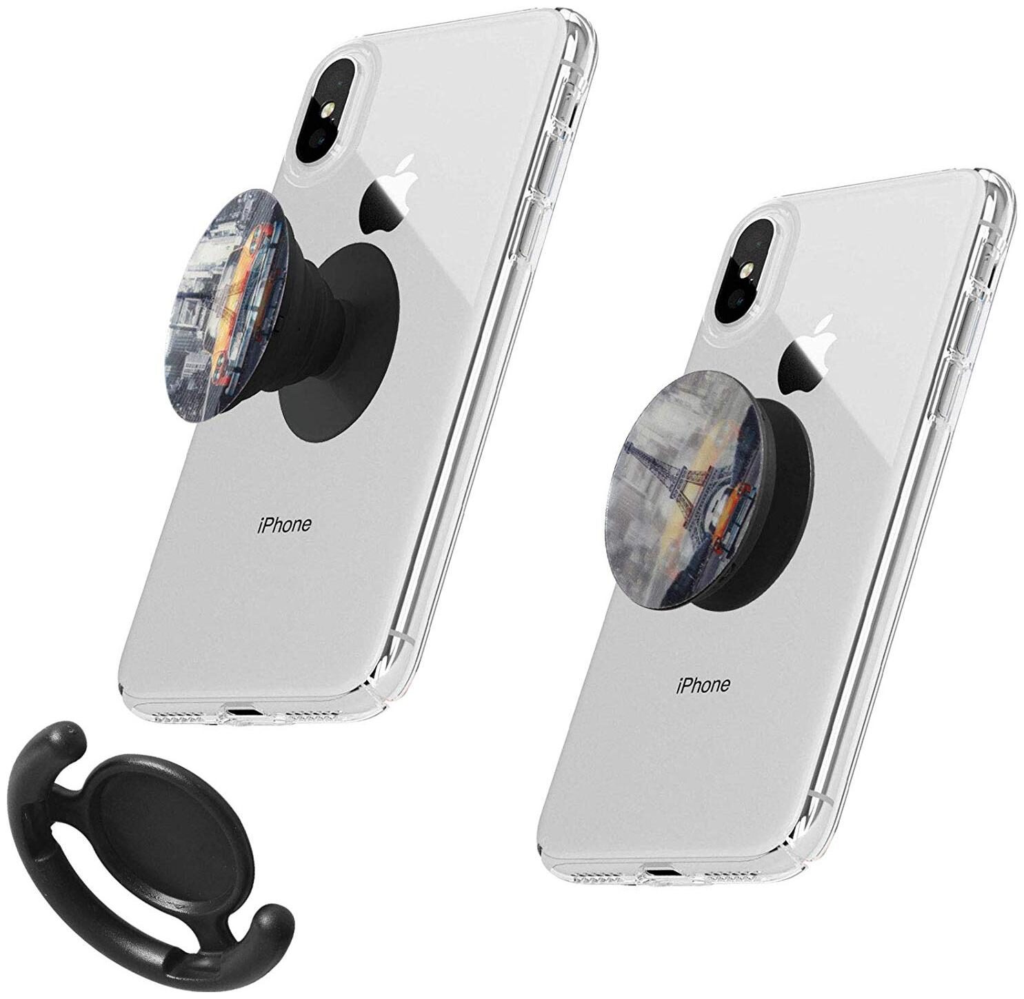 

Pisces Pop up Extender and Stand Grip 3D Socket Mobile Phone Holder (Multiple Designs)