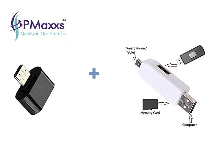 

PMaxxs 3 in 1 Micro USB OTG Smart TF Card Reader Adapter 2 0 USB HUB 480mbps OTG ADAPTER