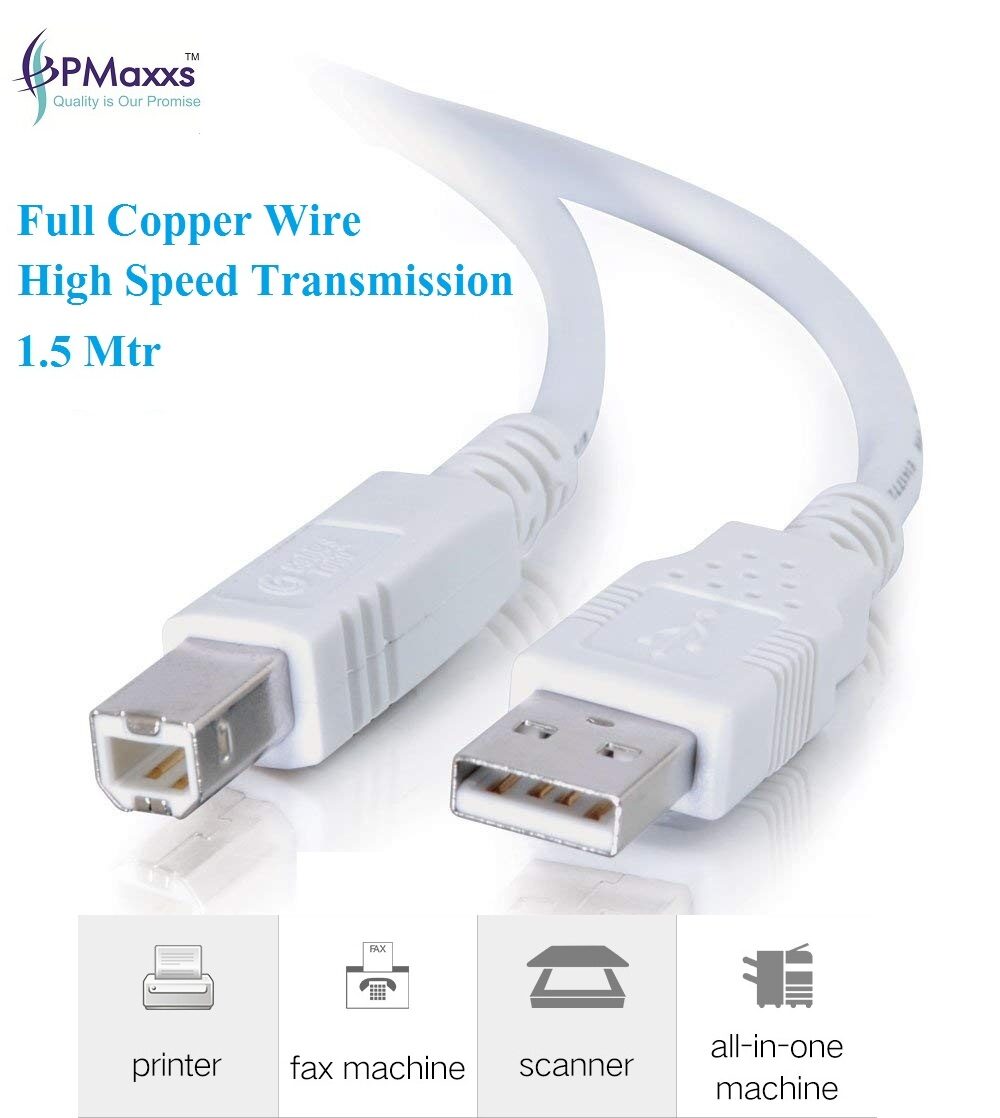 

PMaxxs Printer Cable Full Copper 1 5 Mtrs