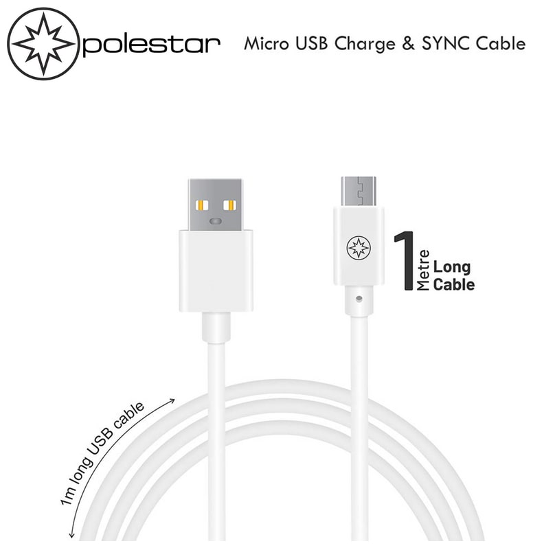 

Polestar Micro-USB Data Charging Micro USB Cable ( 1 m White )