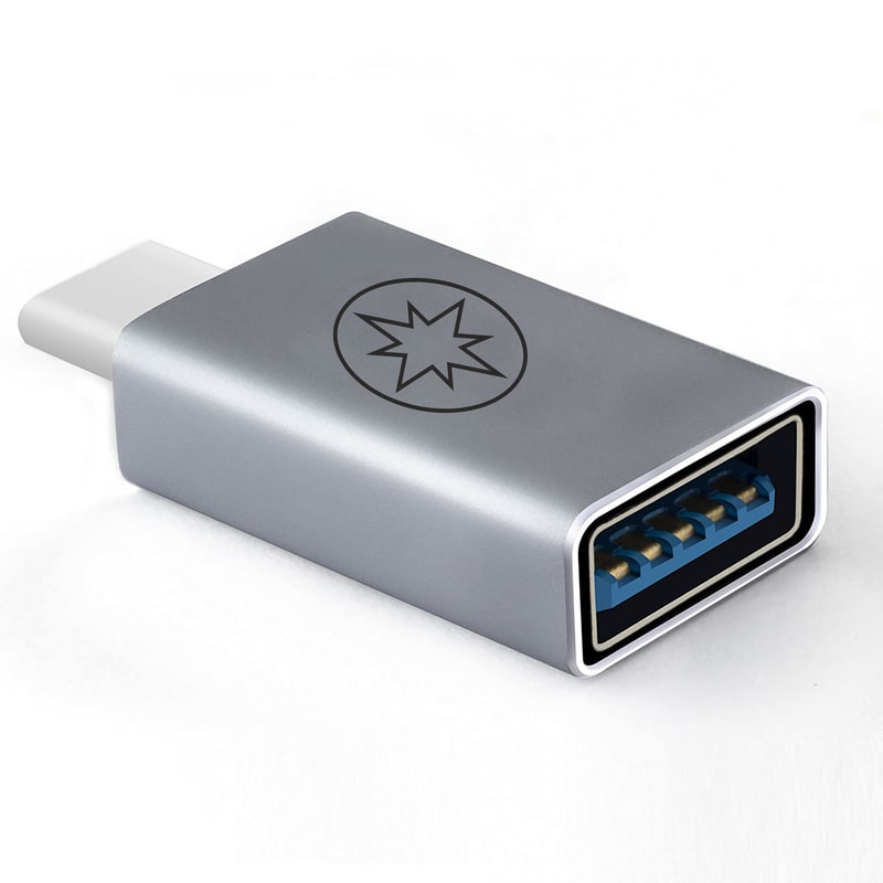 

Polestar USB Male to USB Type C Female Adapter OTG Converter with Upto 480 Mbps Data Transferring Speed for All Type C Devices Multi