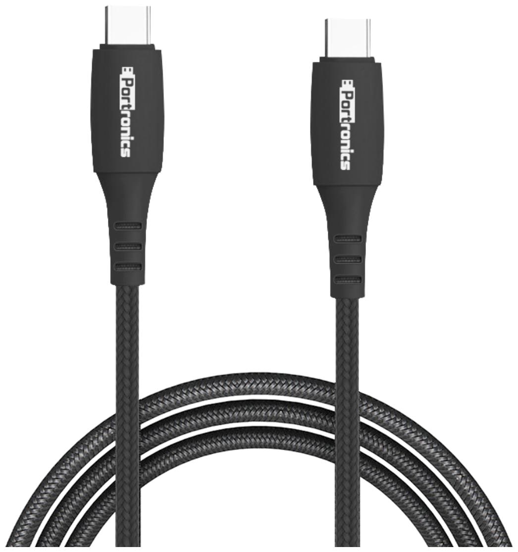 

Portronics POR 1173 Data Charging Type-C to Type -C Cable ( 1 m Black )
