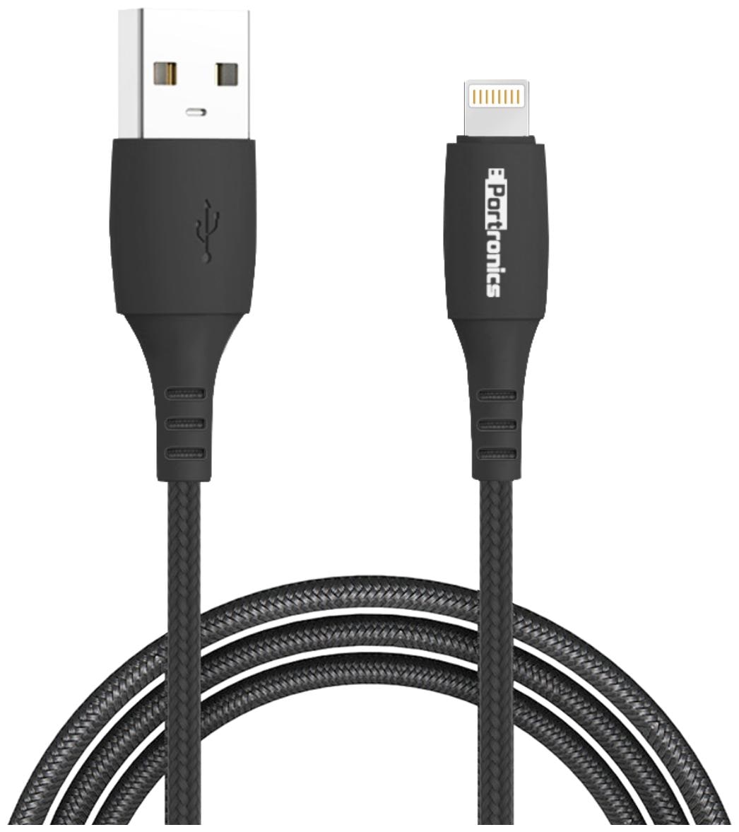 

Portronics POR 1171 Data Charging 8 Pin (Lightning) Cable ( 1 m Black )