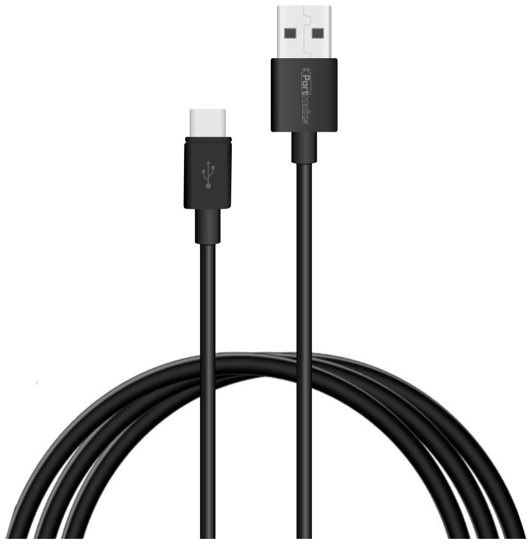 

Portronics POR-656 Data Charging Type-C Cable ( 0 5-1m Black )