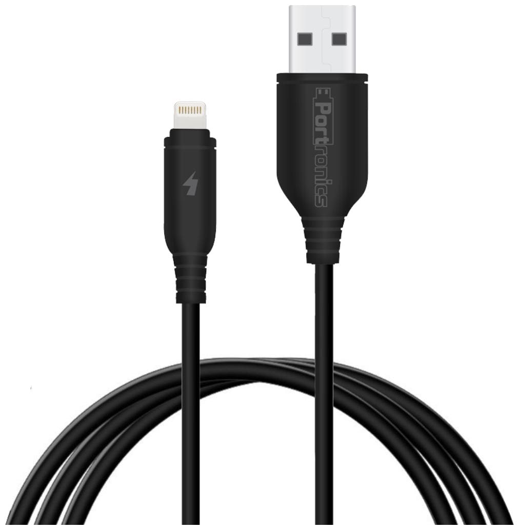 

Portronics POR-309 Data Charging 8 Pin (Lightning) Cable ( 1-1 5m Black )