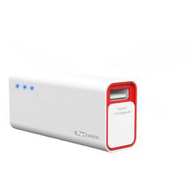 Portronics POR 357 2600 mAh Power Bank (White & Red)