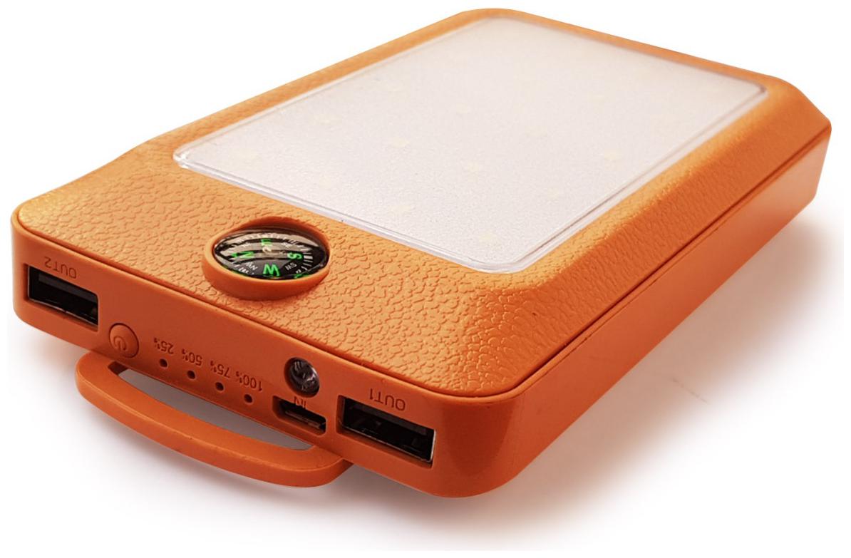 

probeatz 20 Led Solar 20000 mAh Solar Fast Charging Power Bank - Brown