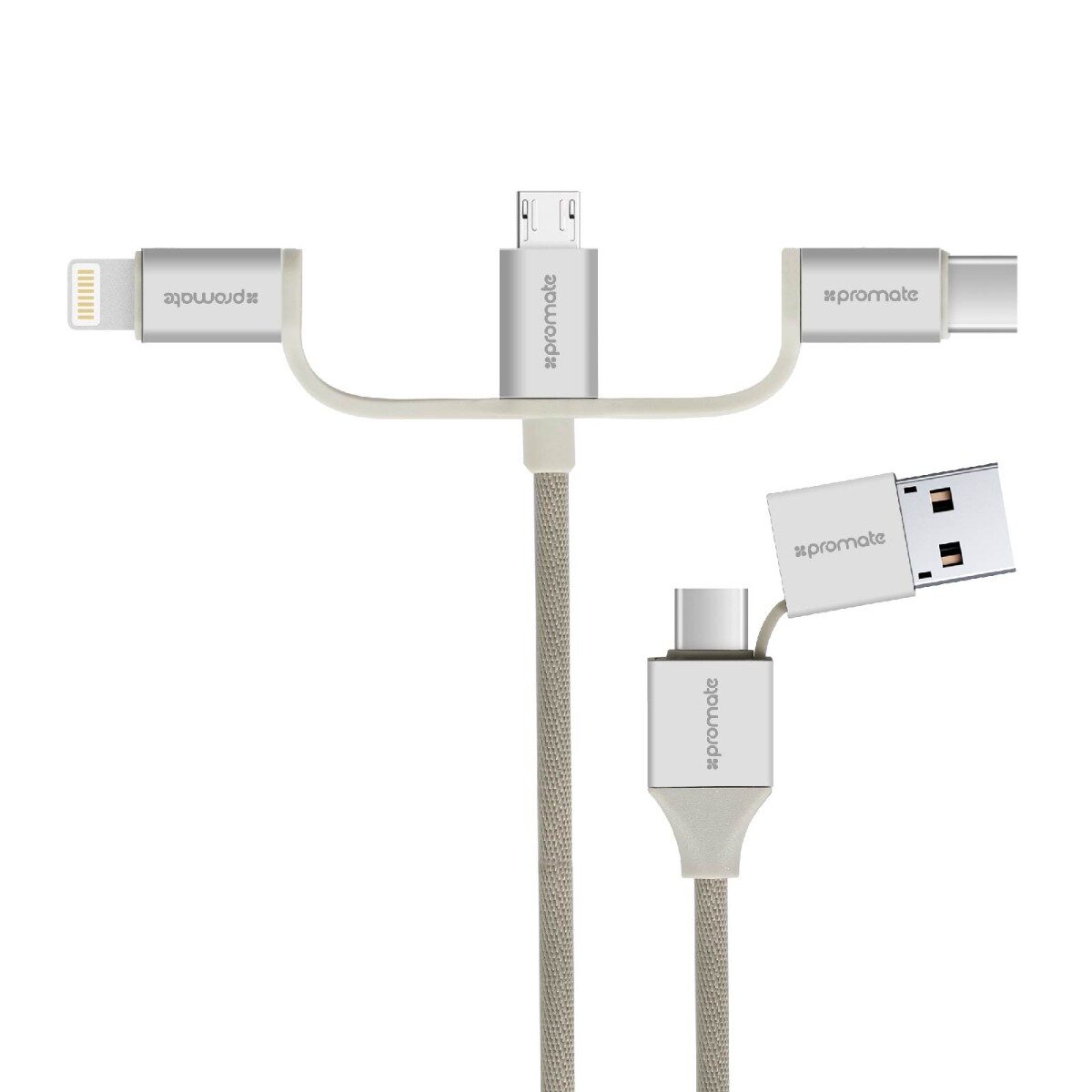 

Promate Mobile USB Cable (Silver)